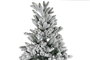 DKD Home Decor Árbol de Navidad Baqueira Alpina Nevado Blanco Verde 140 x 210 x 140 cm