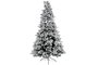 DKD Home Decor Árbol de Navidad Baqueira Alpina Nevado Blanco Verde 140 x 210 x 140 cm