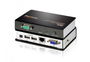 Aten CE700A-AT-G Extensor KVM USB sobre Cat.5, 150m, hasta 1920x1200, VGA, 2 Puertos USB 2.0, para Windows/Linux, Incluye Kit Rack