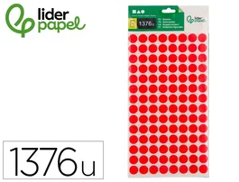 Liderpapel Gomets Figuras Geométricas Pequeñas Colores Surtidos Bolsa de 12 Hojas