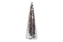DKD Home Decor Cono Navidad Moderna Plateado 30 x 10 cm