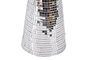 DKD Home Decor Cono Navidad Moderna Plateado 30 x 10 cm