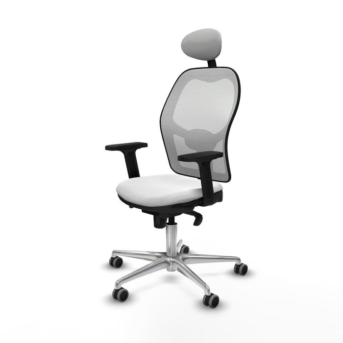 PIQUERAS Y CRESPO Silla de oficina Jorquera blanca con mecanismo Sincro PIQUERAS Y CRESPO Silla de oficina Jorquera blanca con mecanismo Sincro