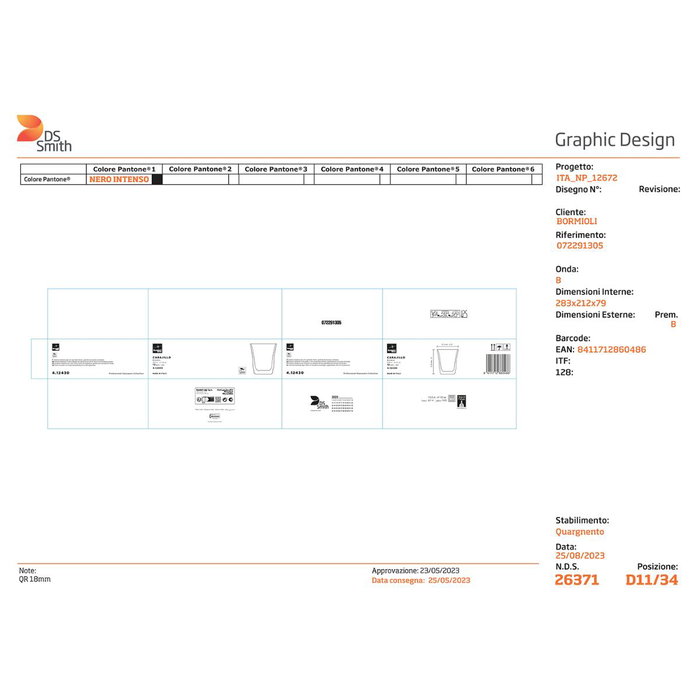 Caja 12 Vasos Bajos Vidro Carajillo Bormioli Rocco 13,5 cL Caja 12 Vasos Bajos Vidro Carajillo Bormioli Rocco 13,5 cL