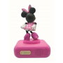 LEXIBOOK Reloj Despertador Digital Minnie Disney con Luz Nocturna 3D