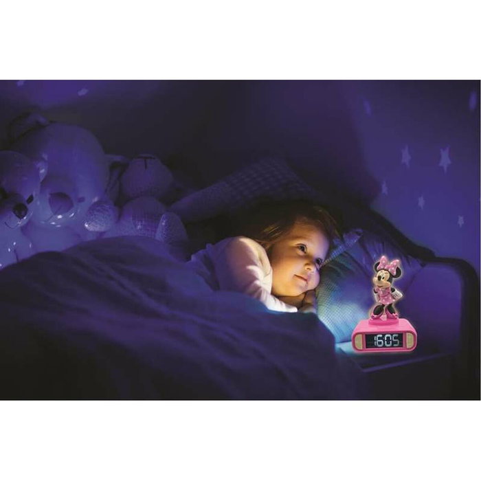LEXIBOOK Reloj Despertador Digital Minnie Disney con Luz Nocturna 3D LEXIBOOK Reloj Despertador Digital Minnie Disney con Luz Nocturna 3D