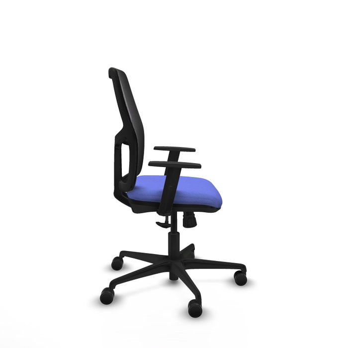 PIQUERAS Y CRESPO Silla de oficina Alfera, mecanismo sincro, Azul claro/Negro PIQUERAS Y CRESPO Silla de oficina Alfera, mecanismo sincro, Azul claro/Negro