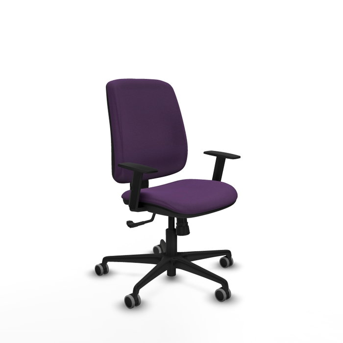 PIQUERAS Y CRESPO Silla de oficina Alares Morada con Mecanismo Sincro y Brazos 1D PIQUERAS Y CRESPO Silla de oficina Alares Morada con Mecanismo Sincro y Brazos 1D