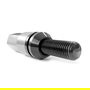 Omp OMPS09981404 Juego 20 Tornillos Rueda M14x1.5 Largo 28mm Aluminio 7075 DIN 12.9 Llave 17-19mm Con Protector Color Gris