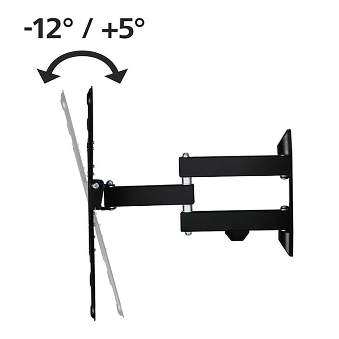 Hama Soporte mural para TV de doble brazo articulado, 32-65 pulgadas, negro Hama Soporte mural para TV de doble brazo articulado, 32-65 pulgadas, negro