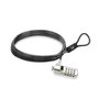 Ewent EW1243 Candado de Seguridad para Portátil con Combinación de 4 dígitos y Cable de Acero de 1.5m