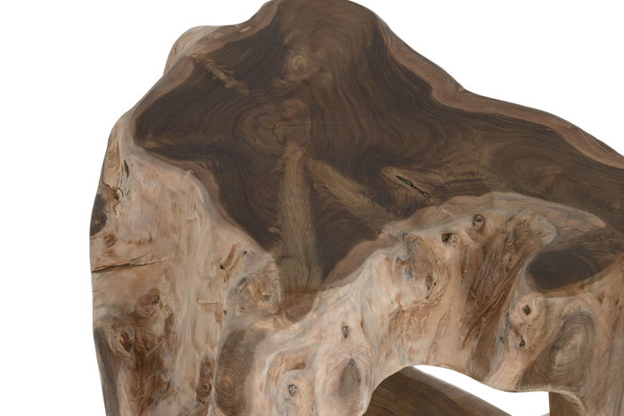 DKD Home Decor Mesita Auxiliar de Teca Natural