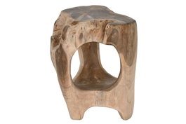 DKD Home Decor Mesita Auxiliar de Teca Natural