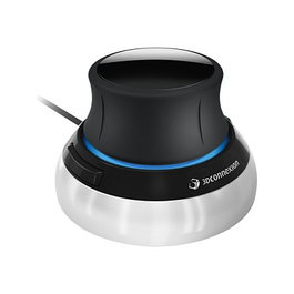 3DConnexion 3DX-700059 SpaceMouse Compact Ratón 3D Profesional para Diseño CAD, Negro/Gris, 480g