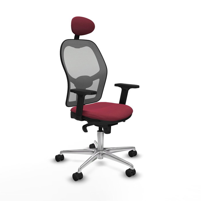 PIQUERAS Y CRESPO Silla de oficina Jorquera Granate y Gris PIQUERAS Y CRESPO Silla de oficina Jorquera Granate y Gris