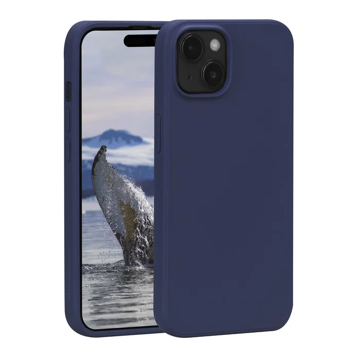 Dbramante1928 Funda Greenland para iPhone 15 - Azul - Resistente al Polvo y Rayones