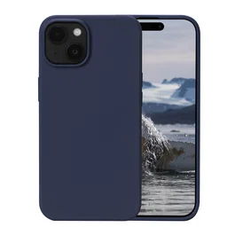 Dbramante1928 Funda Greenland para iPhone 15 - Azul - Resistente al Polvo y Rayones