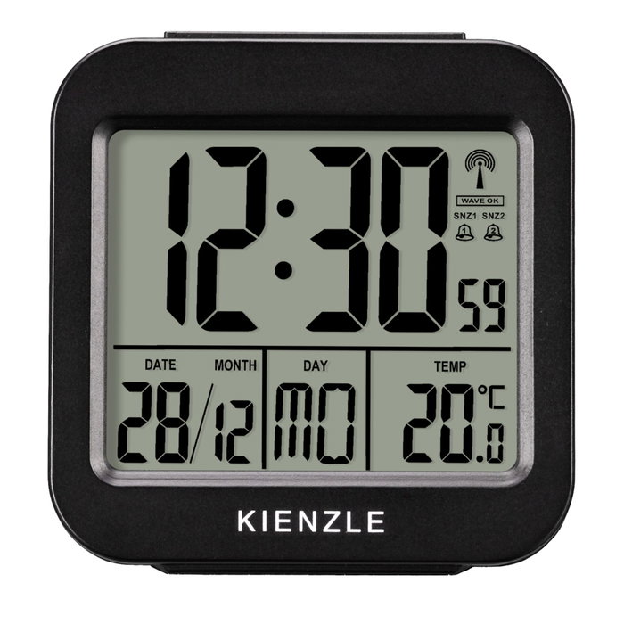 Kienzle Despertador de Viaje con Pantalla de Temperatura Interior Kienzle Despertador de Viaje con Pantalla de Temperatura Interior