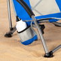 Aktive Silla plegable de tela para playa azul
