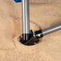 Aktive Silla plegable de tela para playa azul