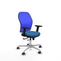 PIQUERAS Y CRESPO Silla de oficina Jorquera Azul con mecanismo Sincro/Traslack