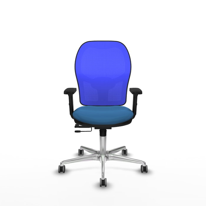 PIQUERAS Y CRESPO Silla de oficina Jorquera Azul con mecanismo Sincro/Traslack