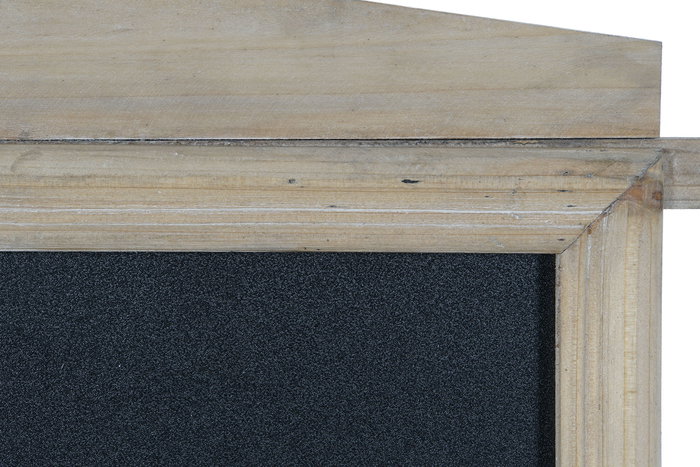 DKD Home Decor Estanteria Terraza Y Jardin 68 x 192 x 98 cm, 4 Estantes, Natural, Negro, Abeto, Pizarra