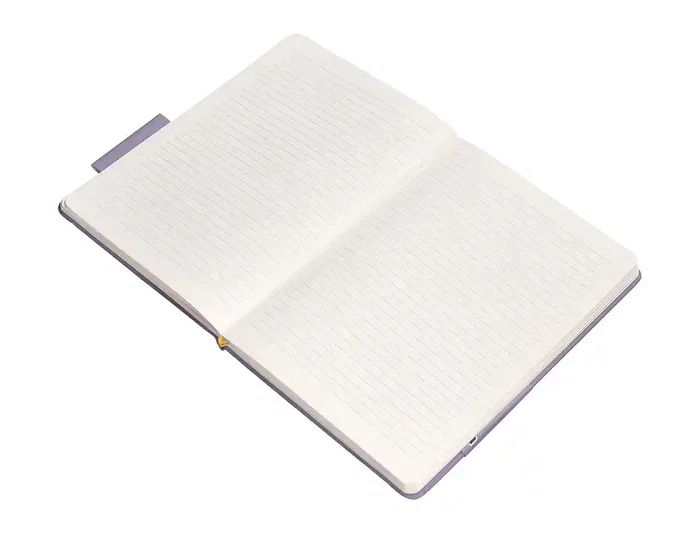 Antartik Cuaderno A4 Tapa Dura Hojas Rayas Morado y Amarillo 100 Hojas 80gr FSC
