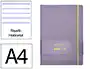 Antartik Cuaderno A4 Tapa Dura Hojas Rayas Morado y Amarillo 100 Hojas 80gr FSC