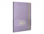 Antartik Cuaderno A4 Tapa Dura Hojas Rayas Morado y Amarillo 100 Hojas 80gr FSC