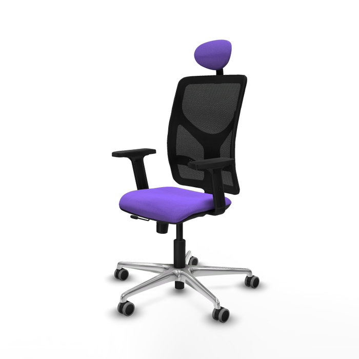 PIQUERAS Y CRESPO Silla de oficina Motilla con mecanismo Sincro/Traslack, Lila y Negro PIQUERAS Y CRESPO Silla de oficina Motilla con mecanismo Sincro/Traslack, Lila y Negro