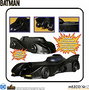 Mezco Toyz - Figura Batman 1989 con Batmóvil 5 Points - Batmobile compatible figuras 9,5 cm - DC Universe