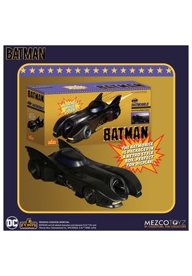 Mezco Toyz Batmobile Batman 1989 5 Points DC Universe
