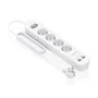 Aisens Regleta de Enchufes Multifunción 4 Tomas + 2 USB-C + 2 USB-A Blanco ASPS-2A2C12-W