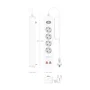 Aisens Regleta de Enchufes Multifunción 4 Tomas + 2 USB-C + 2 USB-A Blanco ASPS-2A2C12-W