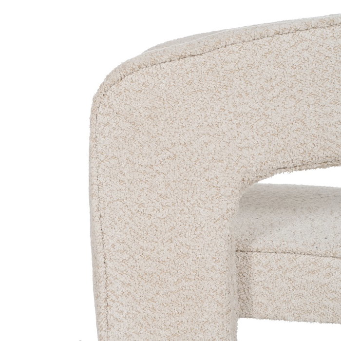 Silla Beige Tejido Salón 69 X 66 X 73 cm