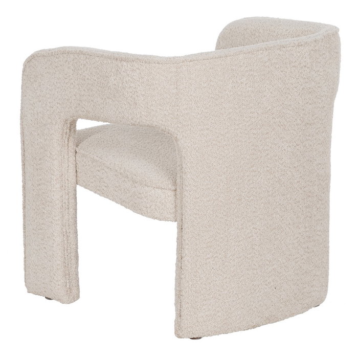 Silla Beige Tejido Salón 69 X 66 X 73 cm