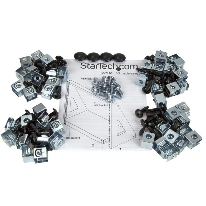 StarTech Rack Abierto 2 Columnas 16U Negro