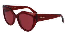 Ferragamo SF2004S-618 para mujer con cristales rojos