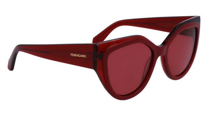 Ferragamo SF2004S-618 para mujer con cristales rojos