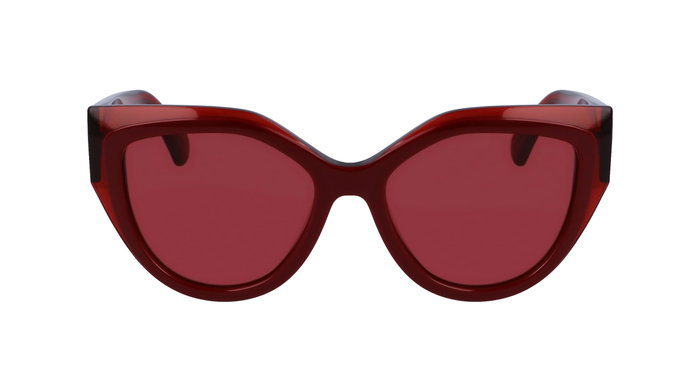 Ferragamo SF2004S-618 para mujer con cristales rojos