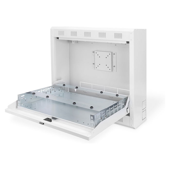 Digitus DN-DVR-1 Carcasa de Pared para DVR, Color Gris, Acero, Certificación IP20, Dimensiones 580 x 160 x 550 mm, Hecho en Turquía