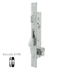 TESA Cerradura 2210/25/3NI con Escudo E190 y Sistema Antipalanqueta