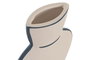 DKD Home Decor Jarrón de Terracota Pintado a Mano Crudo