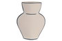 DKD Home Decor Jarrón de Terracota Pintado a Mano Crudo