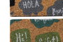 DKD Home Decor Felpudo Básico Marrón Negro 40 x 1.5 x 60 cm (2 Unidades)
