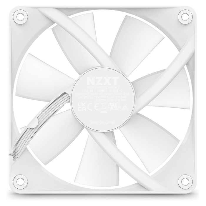 NZXT F120 RGB Core Ventilador de Carcasa 12 cm Blanco