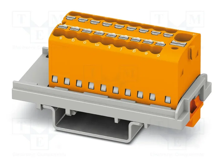 PHOENIX CONTACT PTFIX 4/18X1,5-NS35 OG Conector de carril naranja PHOENIX CONTACT PTFIX 4/18X1,5-NS35 OG Conector de carril naranja