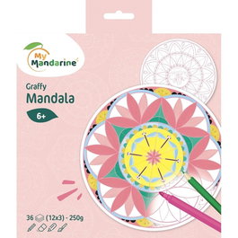 Libro De Colorear Avenue Mandarine Mandala Chica 160G 36H