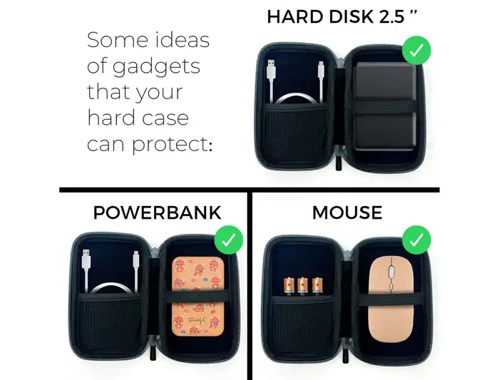 Wondee Estuche Tecnológico para Disco Duro 2.5" Space Resistente e Impermeable